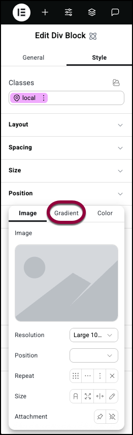 6 Select Gradient Style tab - Background 13