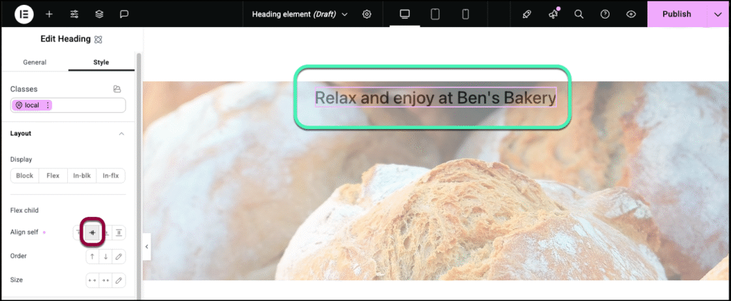 Heading Element Elementor