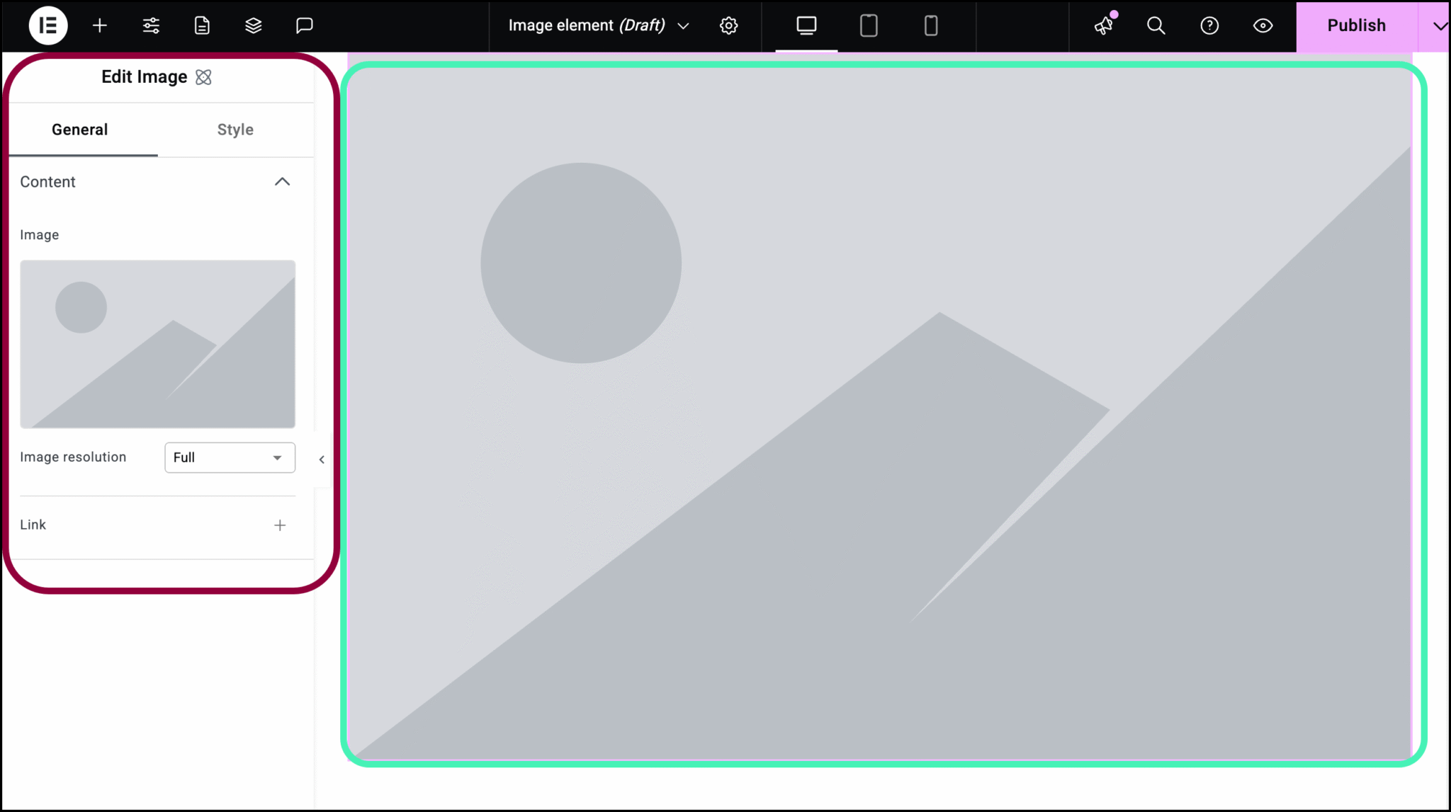 Image element | Elementor