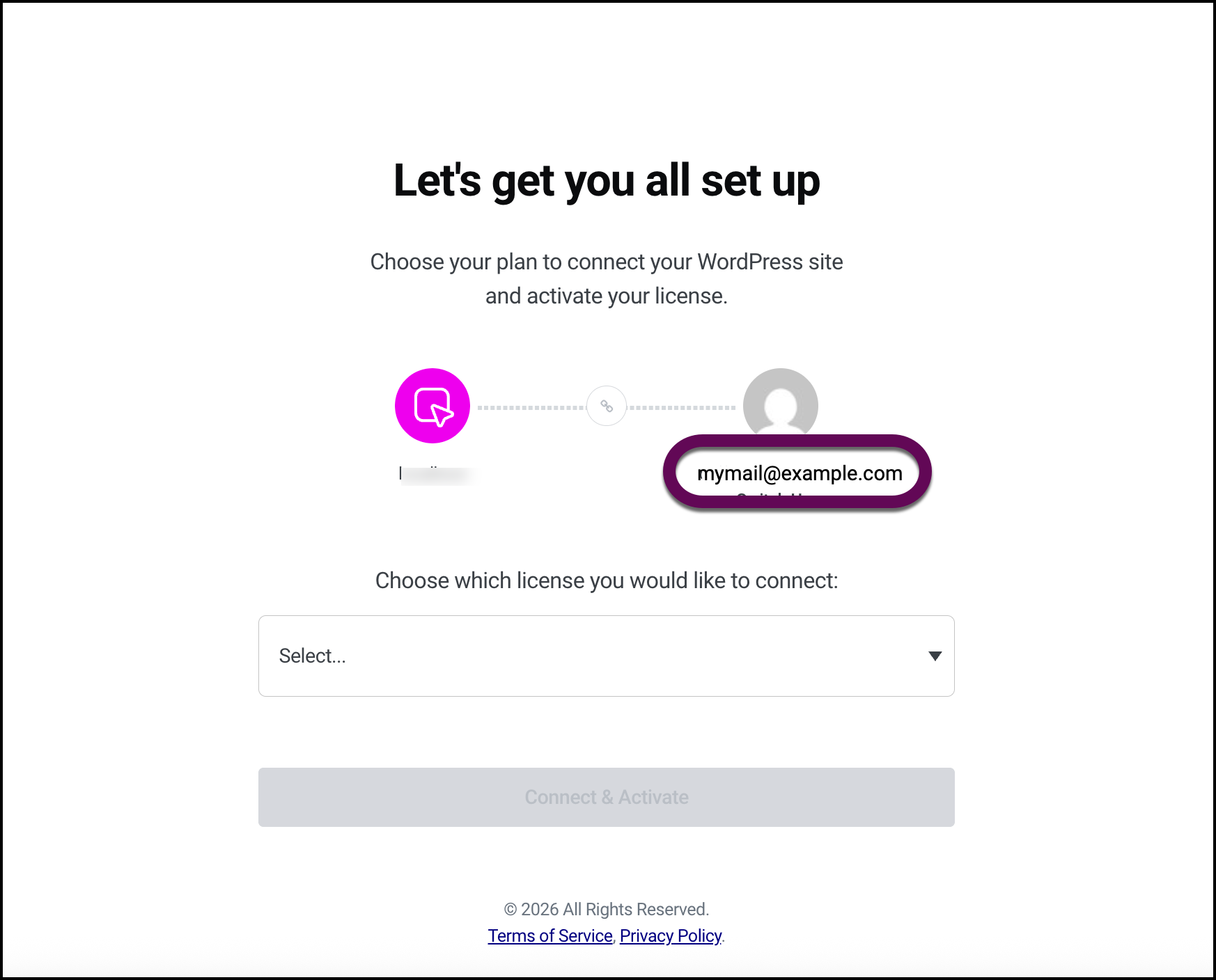 Connect to your Elementor account