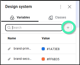 create variable icon