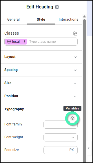 variables icon