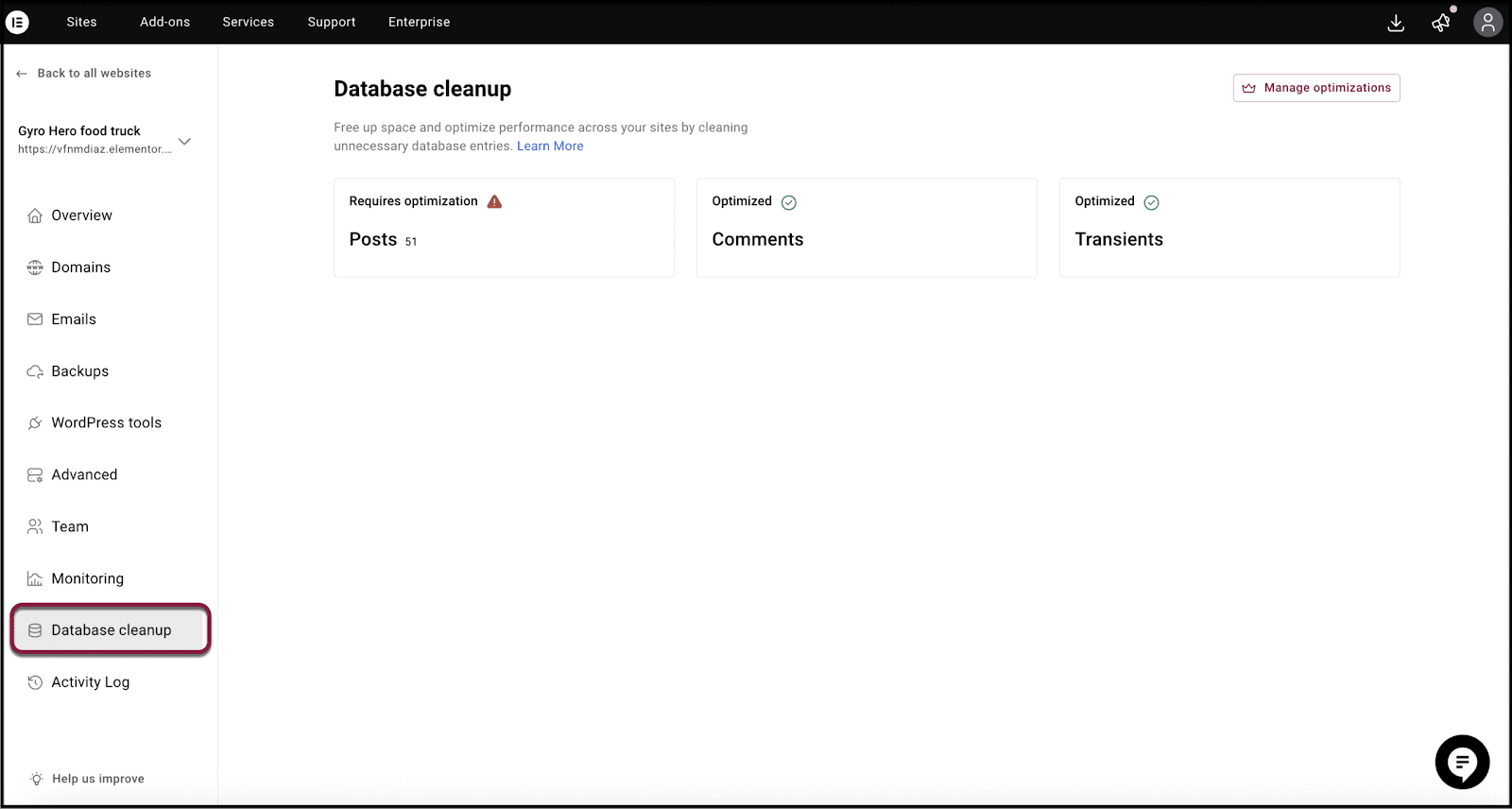 Database cleanup helps keep your database efficient.