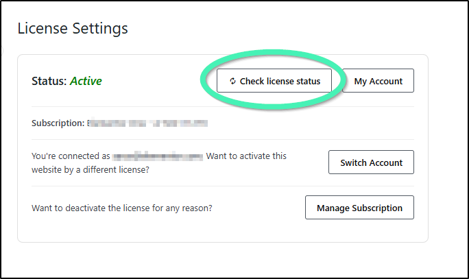check status