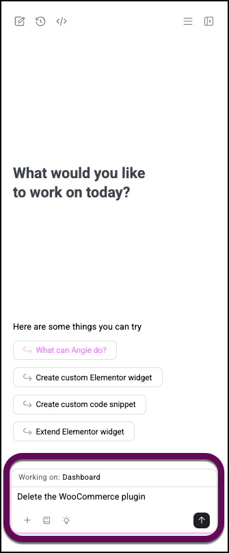 The prompt to delete a plugin