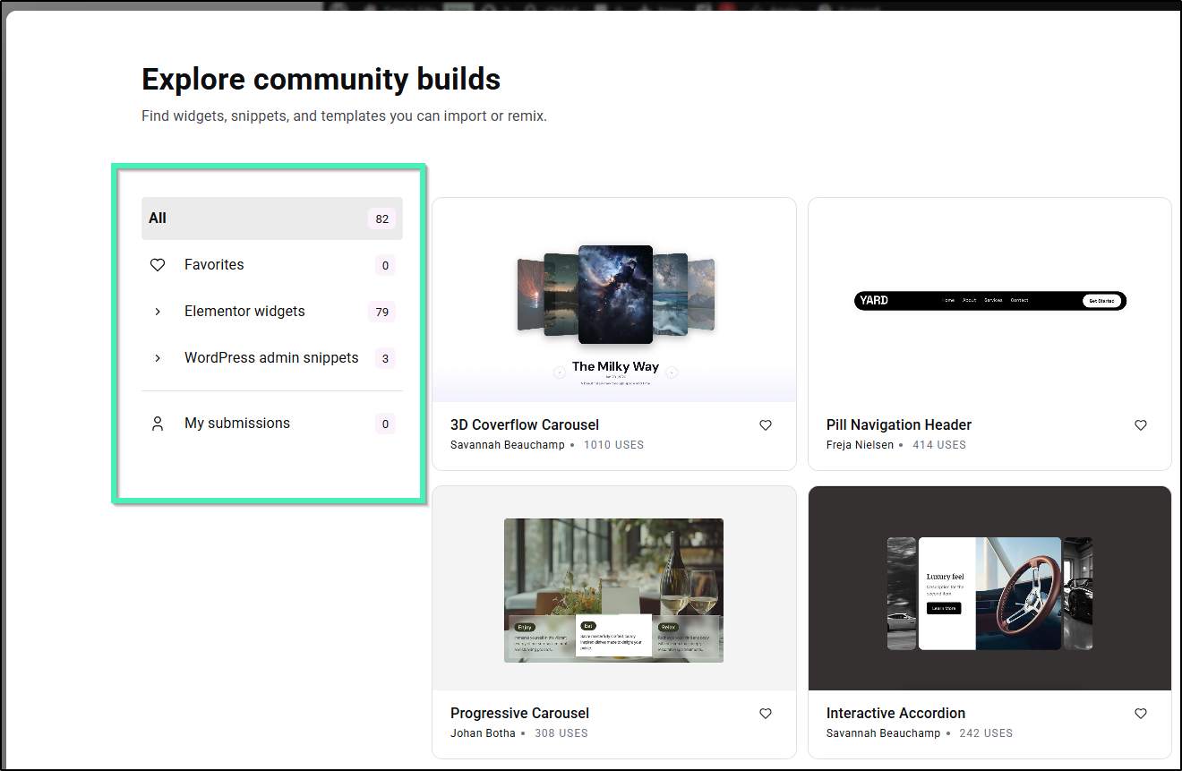 community filter