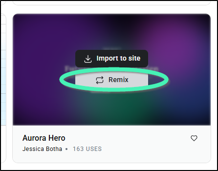 remix option