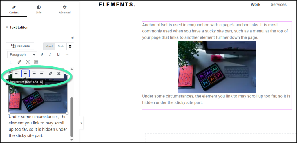 image alignment