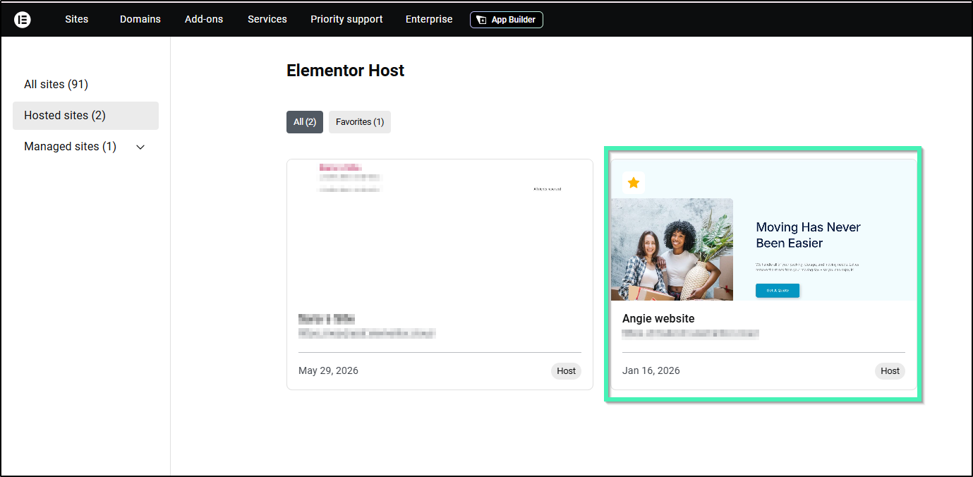 website card