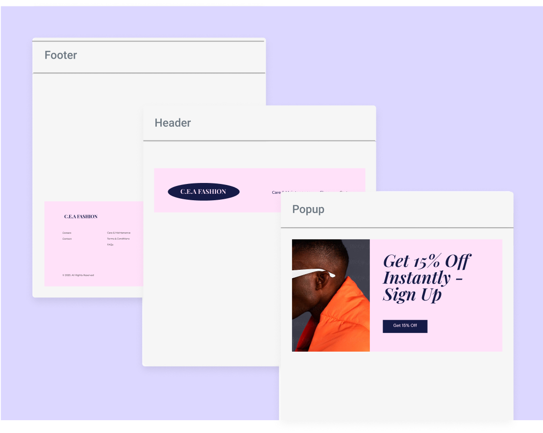 Design each part of your website right within the editor including your Header and Footer. Have everything YOUR way with our visual Theme Builder. Black Friday 2021 25
