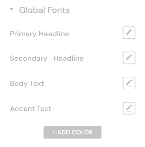 Global Fonts