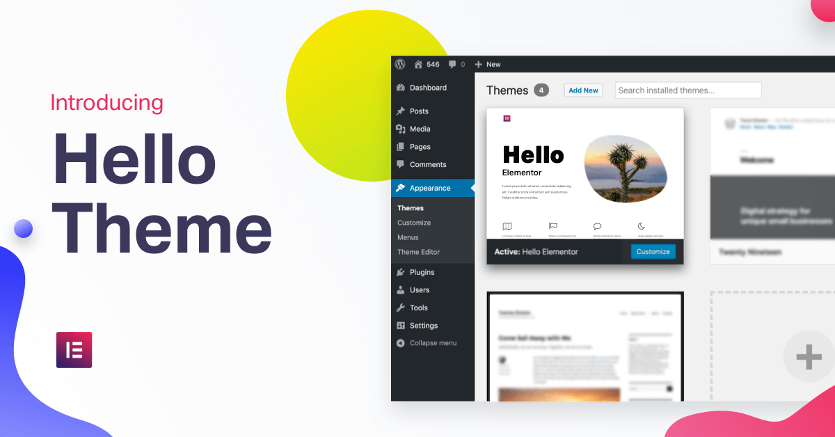 Hello Theme The Fastest Wordpress Theme Elementor