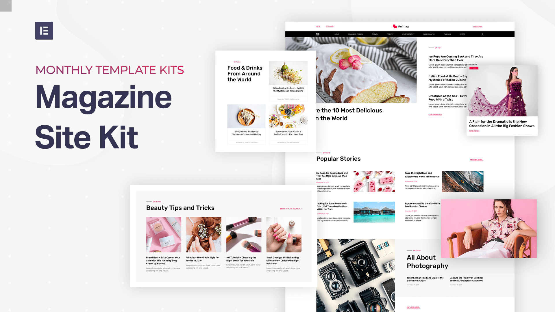 Karma - Blog & Magazine Elementor Template Kit, WP Template Kits