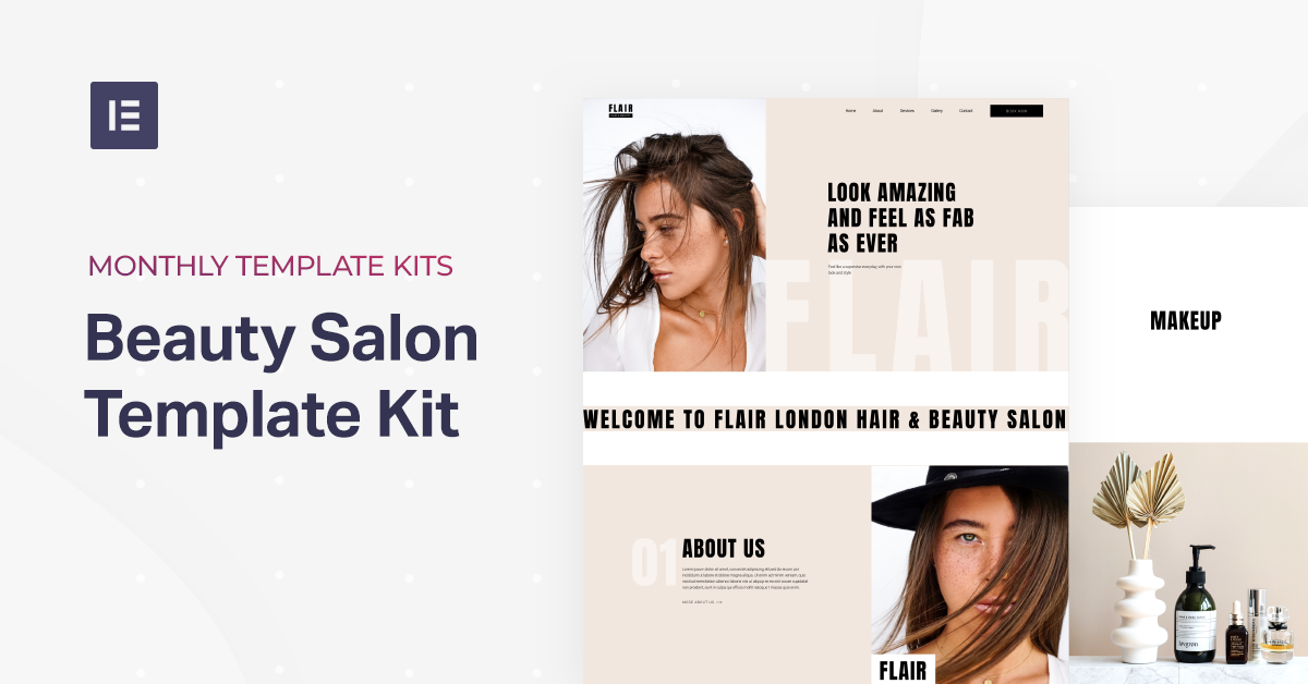Beauty Salon Website Template Kit | Elementor