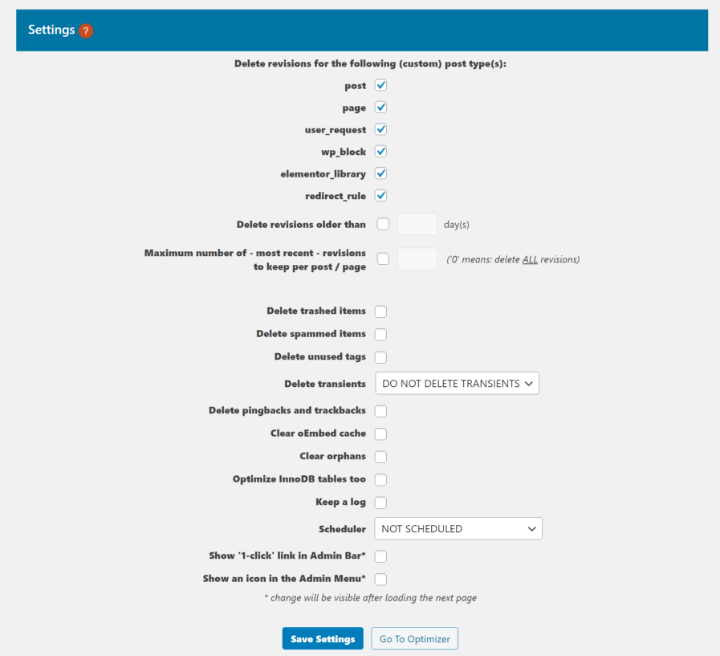 speed up wordpress 5 optimize database