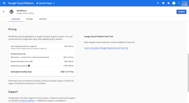 11 wordpress proposed pricing google cloud ¿Qué es el alojamiento de Google Cloud para WordPress? 11