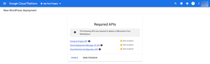 12 google cloud required apis ¿Qué es el alojamiento de Google Cloud para WordPress? 12