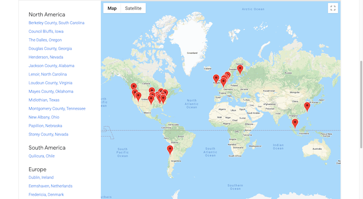 2 google datacenters ¿Qué es el alojamiento de Google Cloud para WordPress? 2