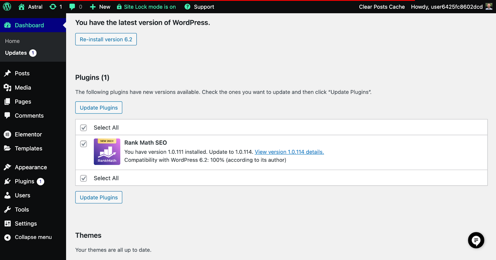 Plugin and theme update notifications in WordPress