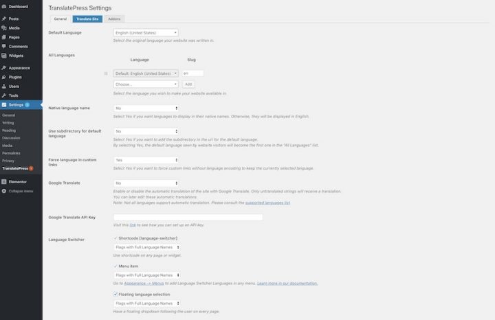 How to Create a Multilingual Website With TranslatePress | Elementor