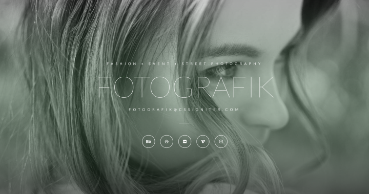 4. Fotographik Wedding Template (for Photographers)​