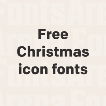 free christmas icon fonts