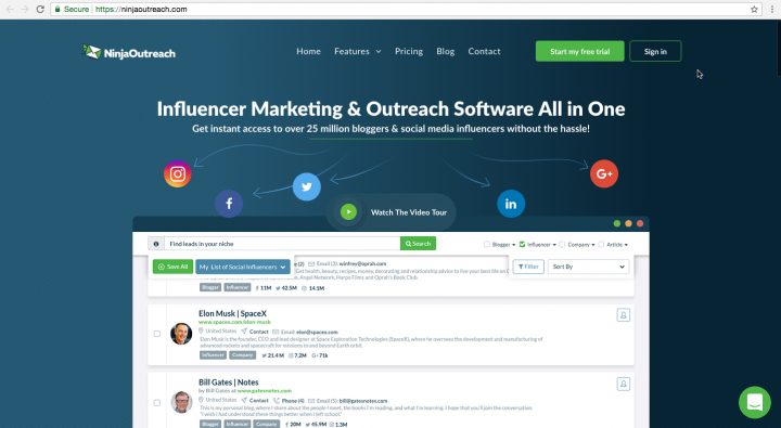 ninjaoutreach homepage redesign with elementor