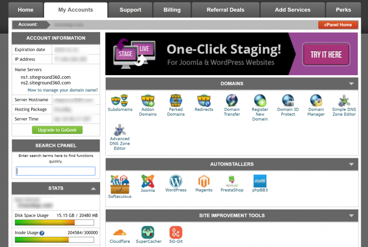 siteground-cpanel