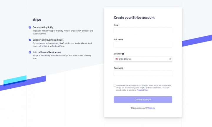 user interface design examples forms