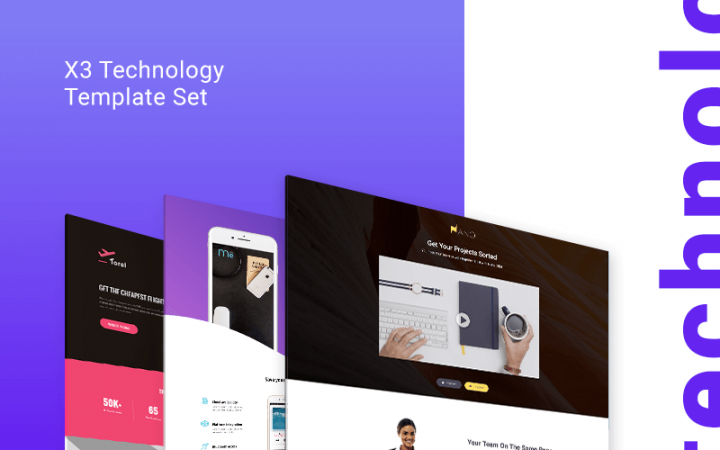 technology Landing Page templates