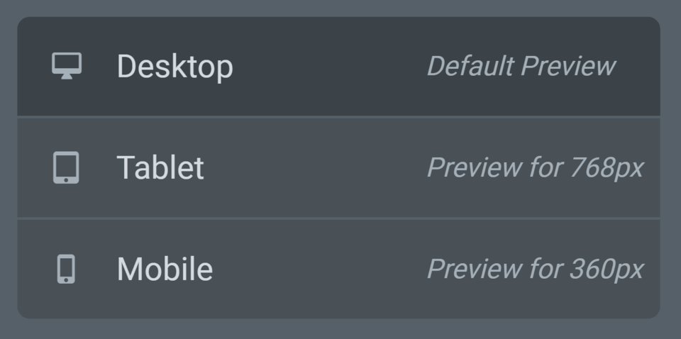 a screenshot of elementor's mobile responsiveness feature.