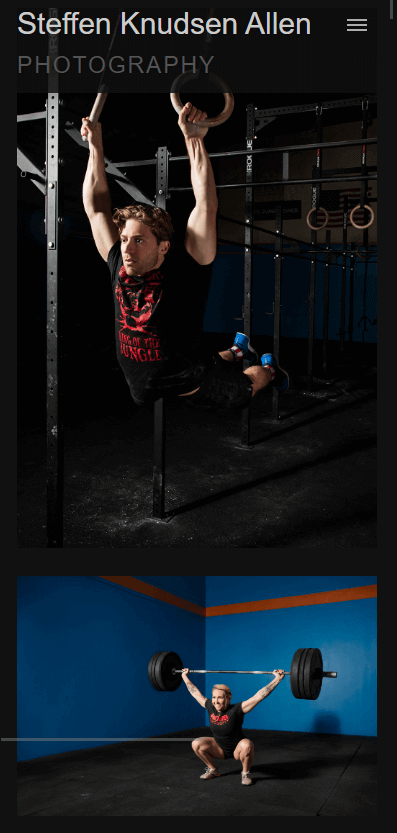 a screenshot of the Steffen Knudsen Allen website. 