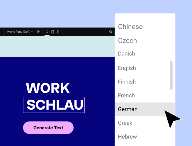 Slide=Translates to any Language