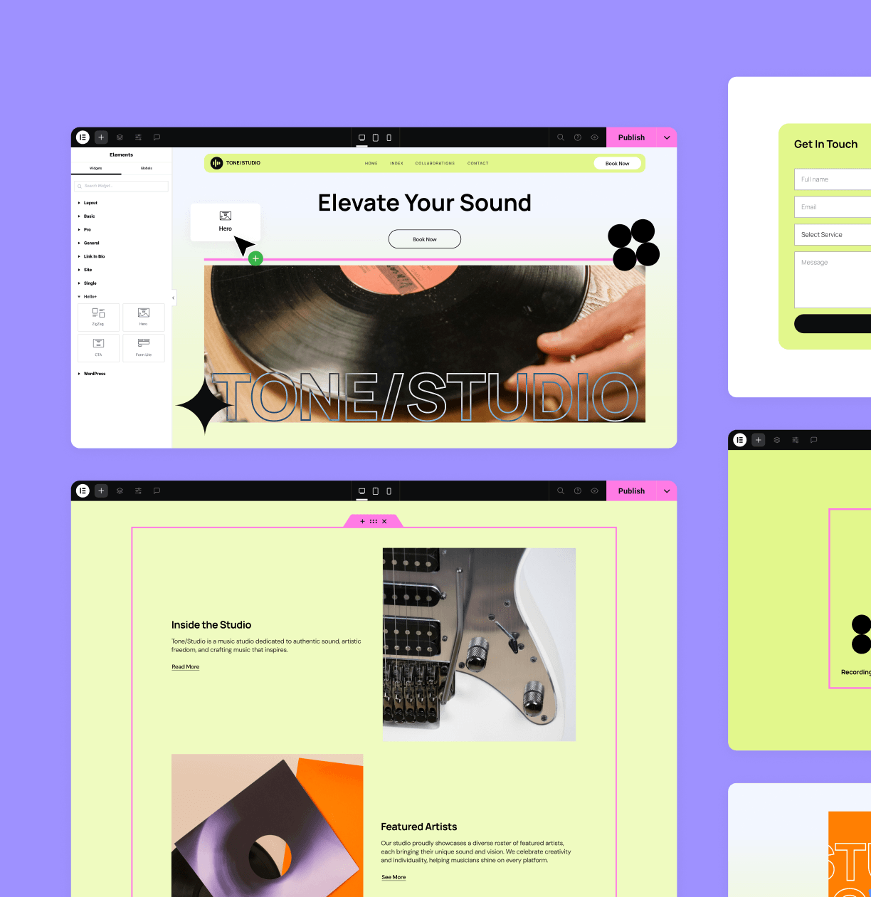 Tabs 05 Create a site in minutes 1 The Most Popular Themes For WordPress 11