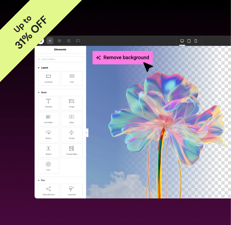 08 Elementor AI BFCM TOF BCFM 2025 | Promotions 7