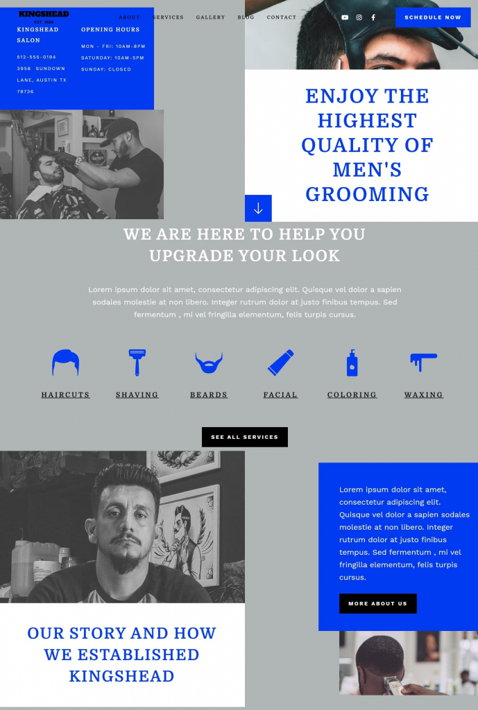 Image Elementor How To Create A Barber Website