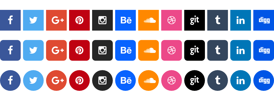 mjml social media showing more icons