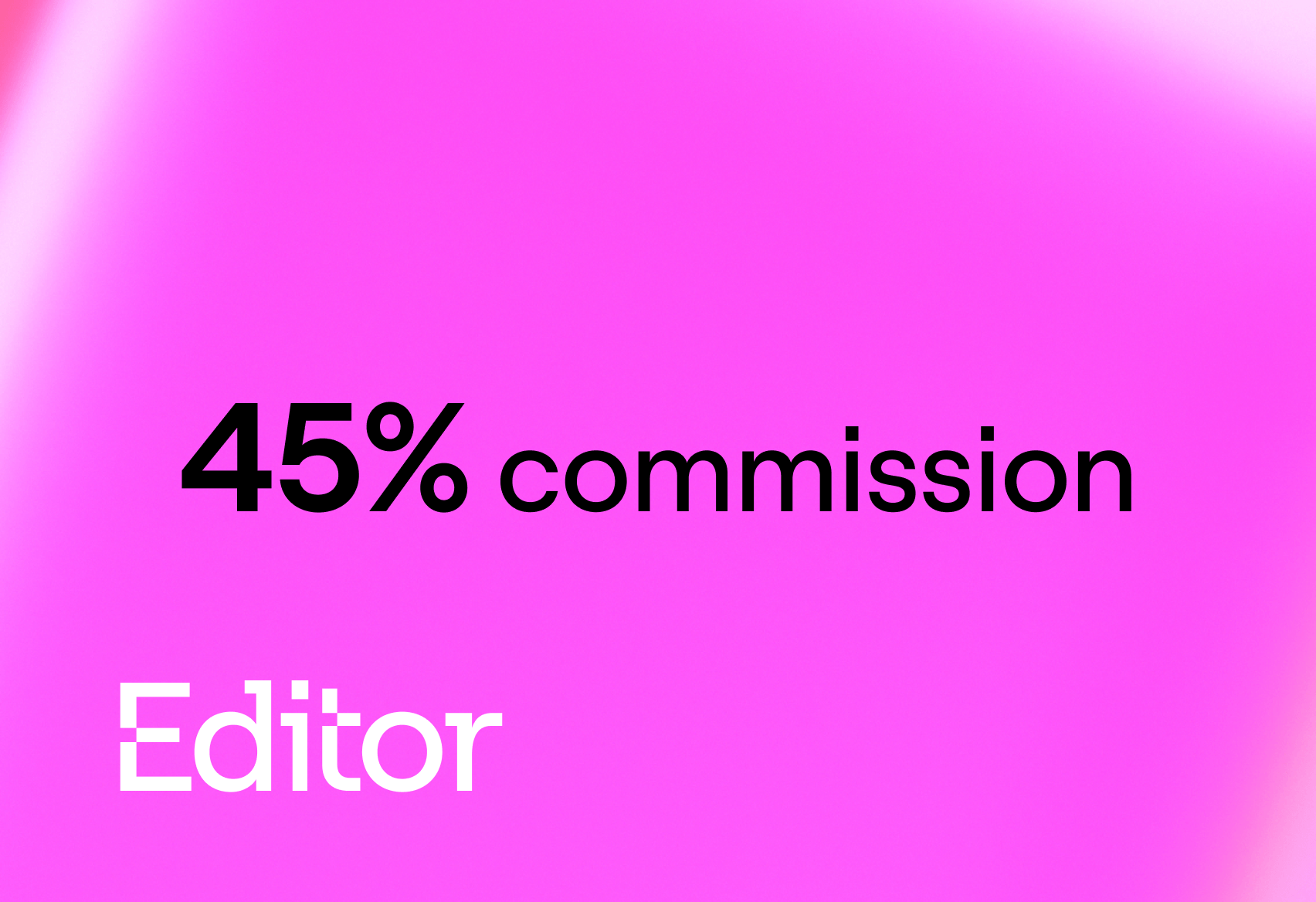 45% commision - elementor editor pro