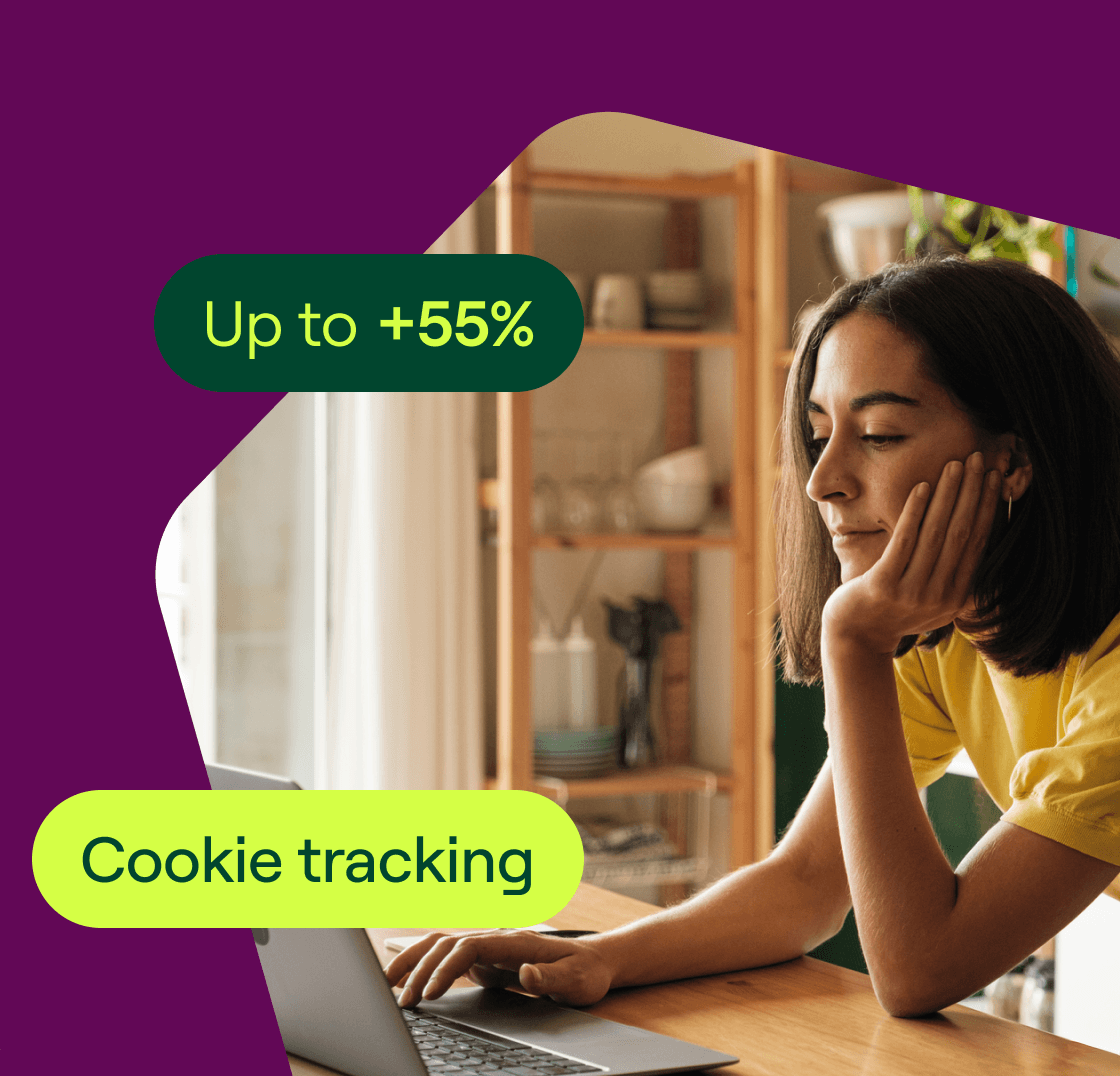 Young woman working on a laptop